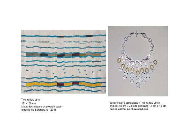 Necklace Yellow line - Image 3